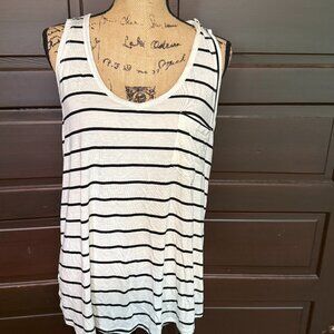 Black & White Striped Tank